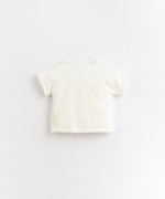 T-shirt en coton biologique avec un motif sur le devant | Organic Care