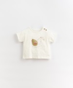 T-shirt in organic cotton with a picture on the front | Organic Care