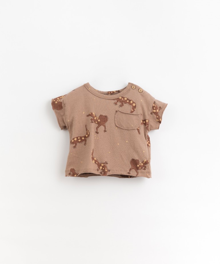 T-shirt with gecko print 