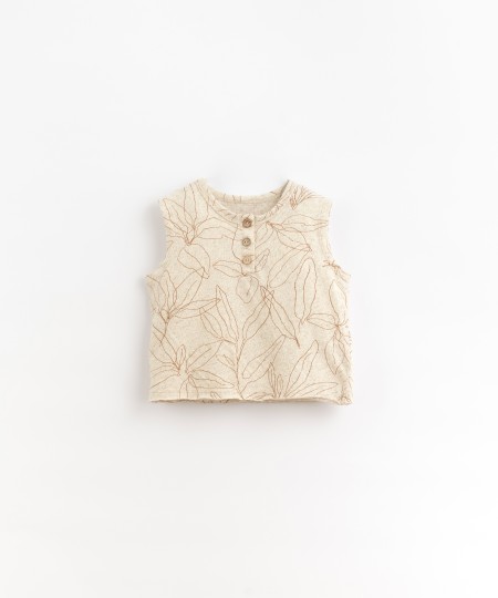 CANOTTIERA DI MAGLIA CON STAMPA - Image product