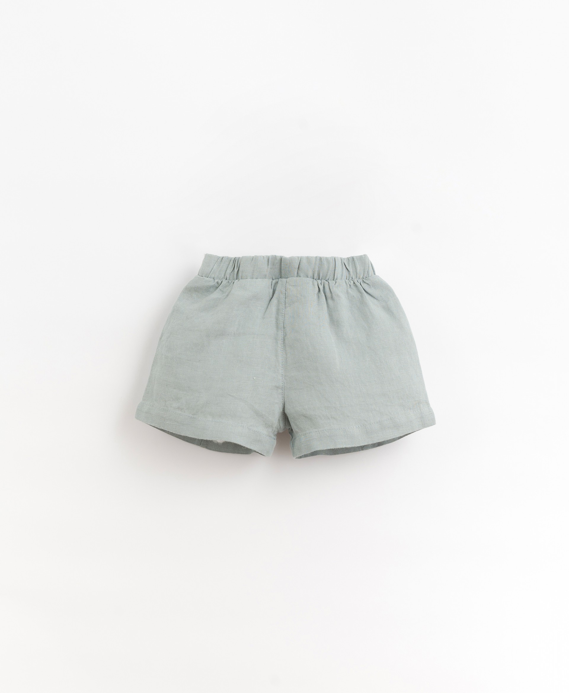 Pantalón corto de lino con cordón de adorno | Organic Care
