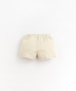 Linen shorts with decorative drawstring | Organic Care