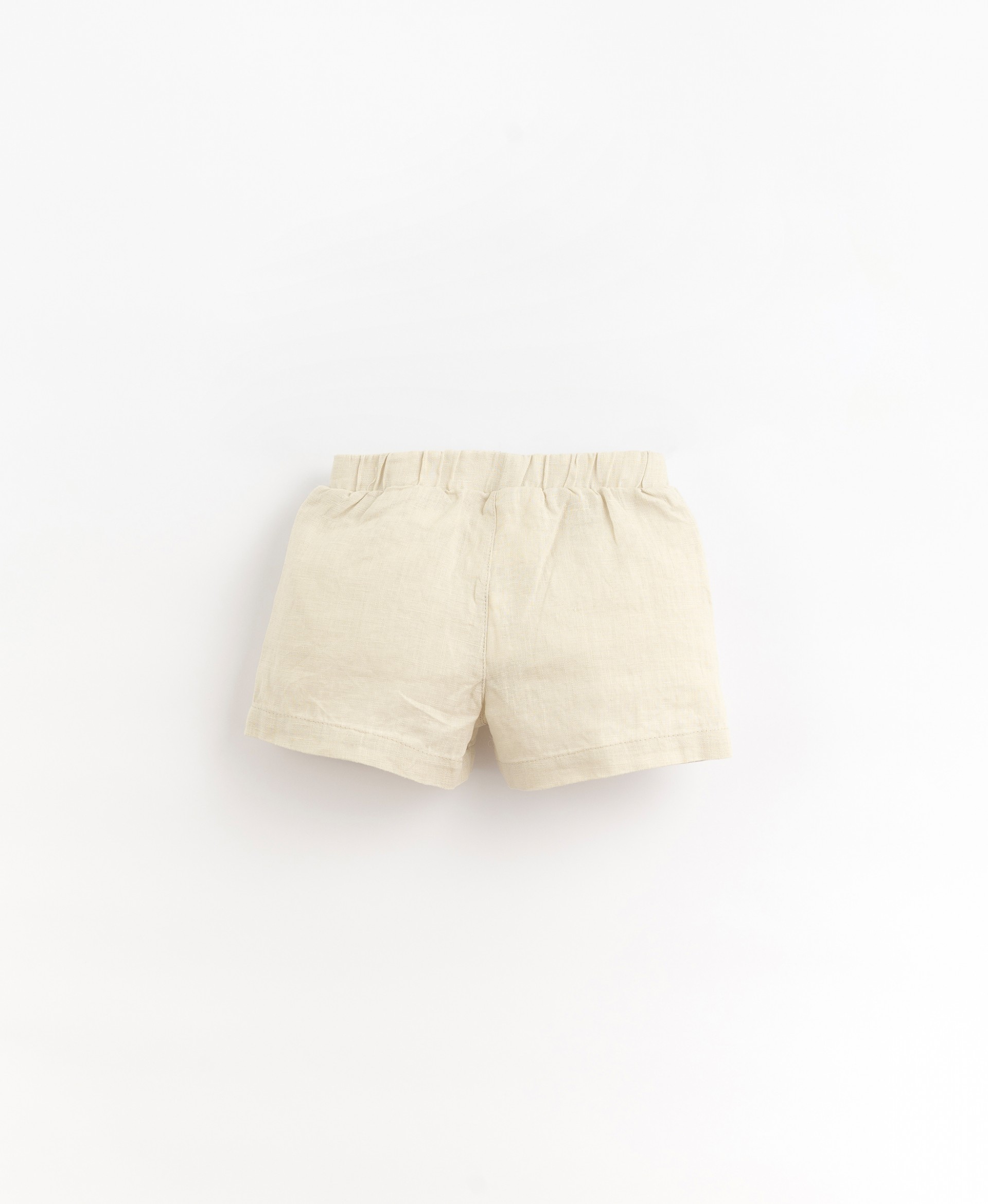 Linen shorts with decorative drawstring | Organic Care