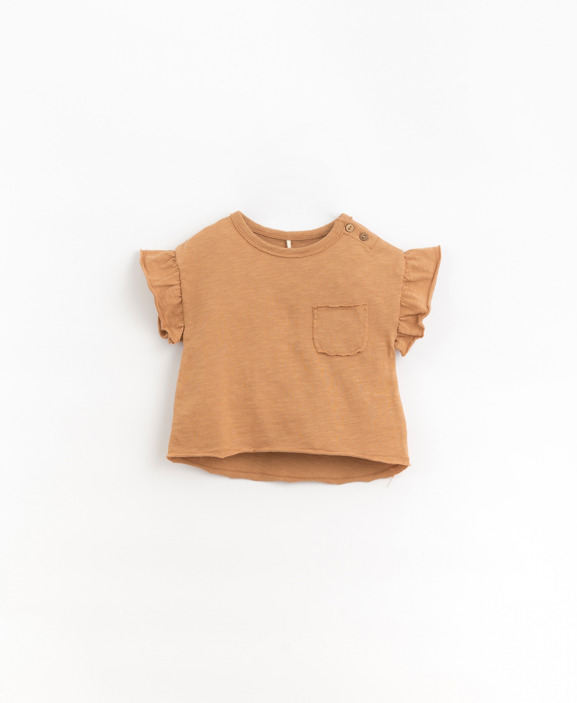 T-shirt in organic cotton with a front pocket | Organic Care