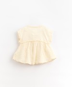 Tunic with frill on the chest | Organic Care