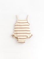 Striped body with straps