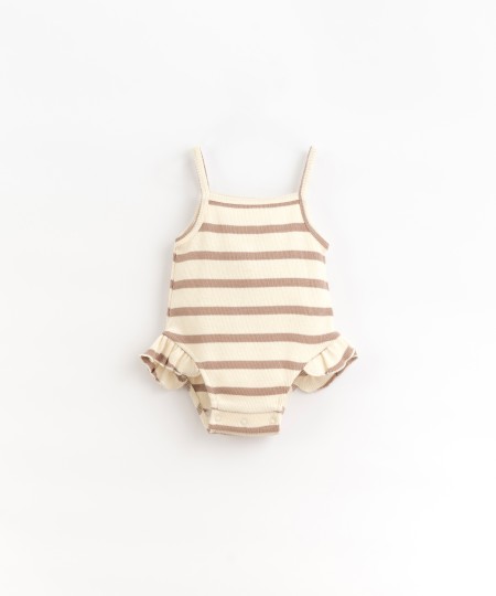 Striped body with straps