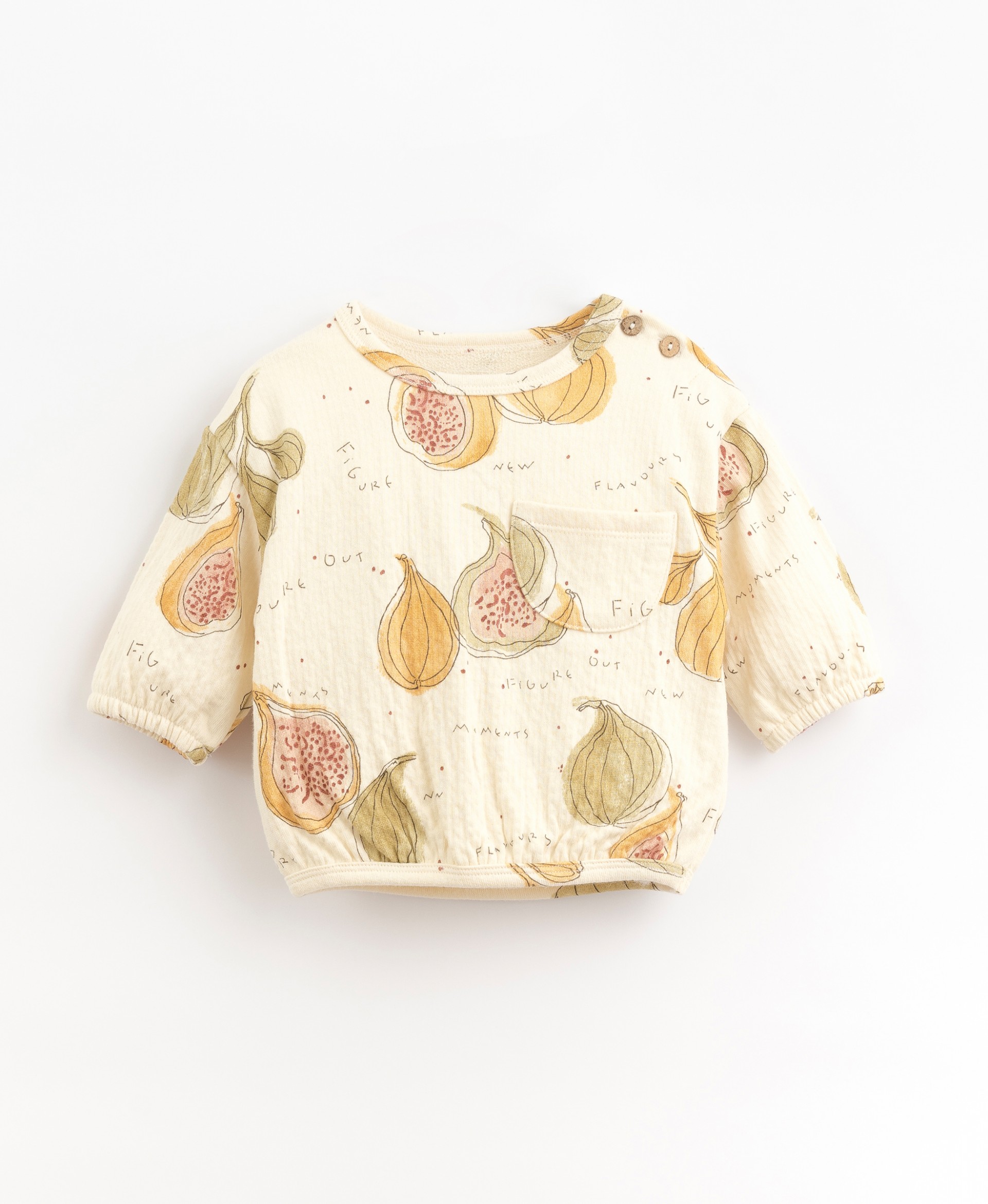 Printed jersey with shoulder opening | Organic Care