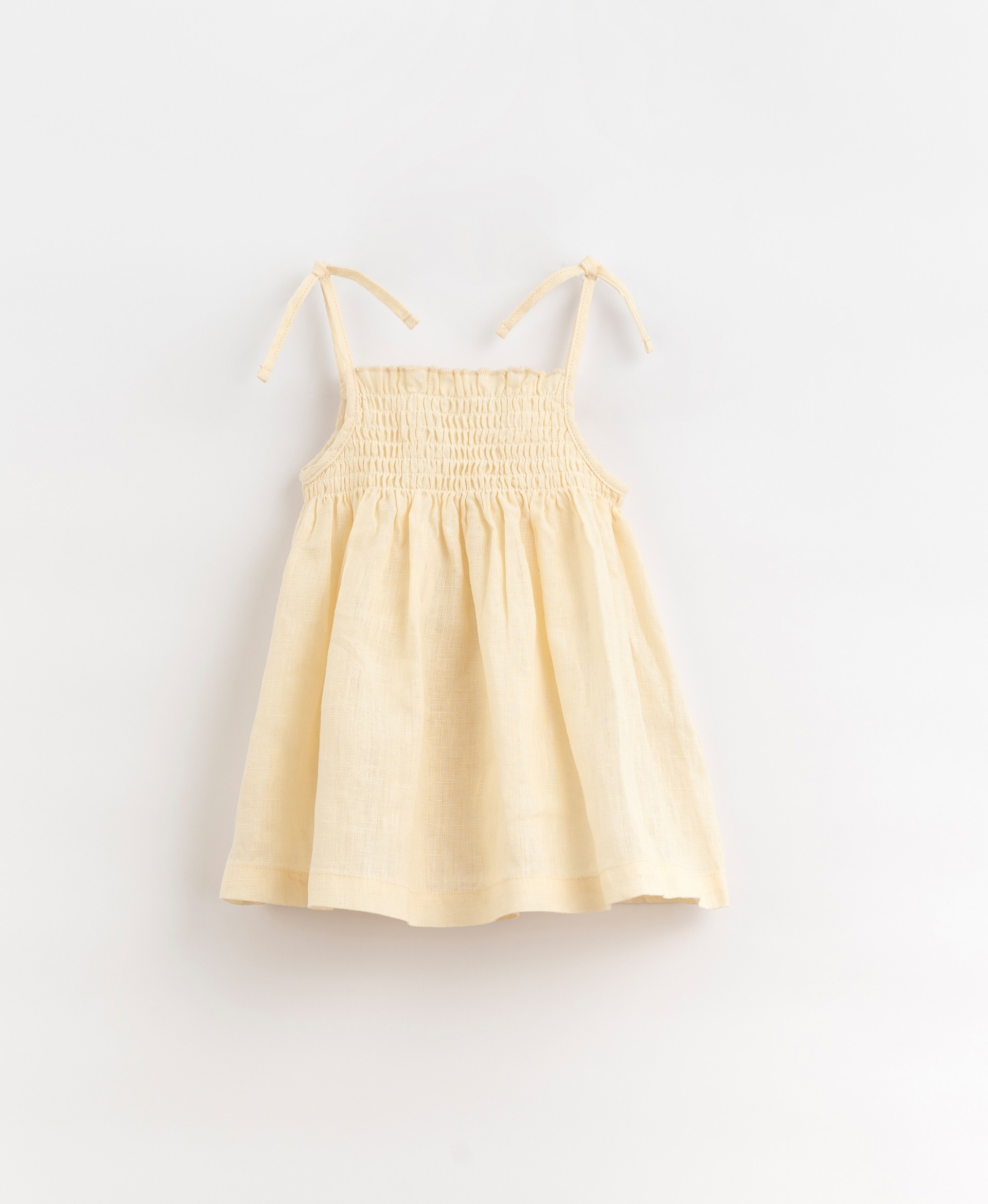 Linen dress with elastic chest | Organic Care