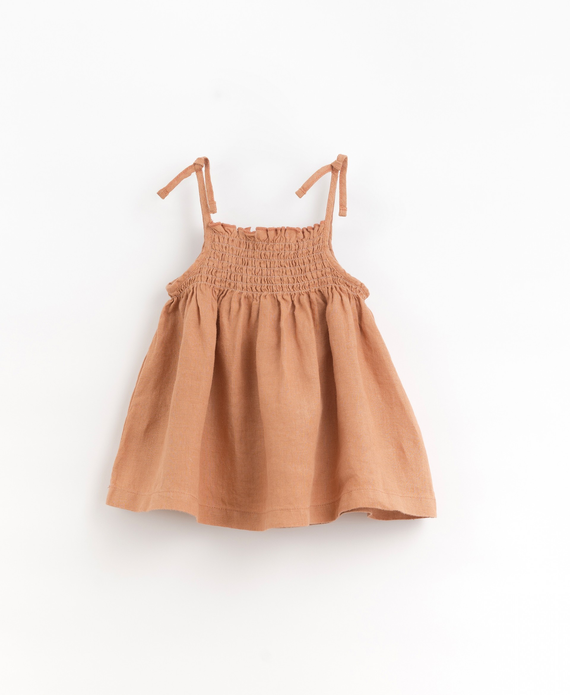 Linen dress with elastic chest | Organic Care
