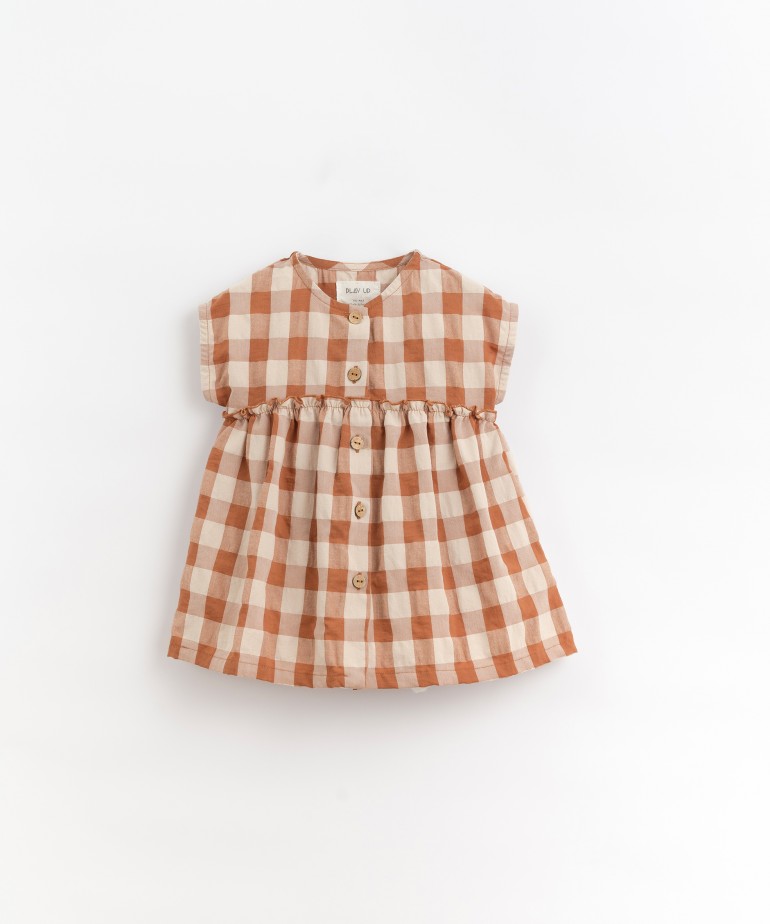 Woven dress with vichy pattern