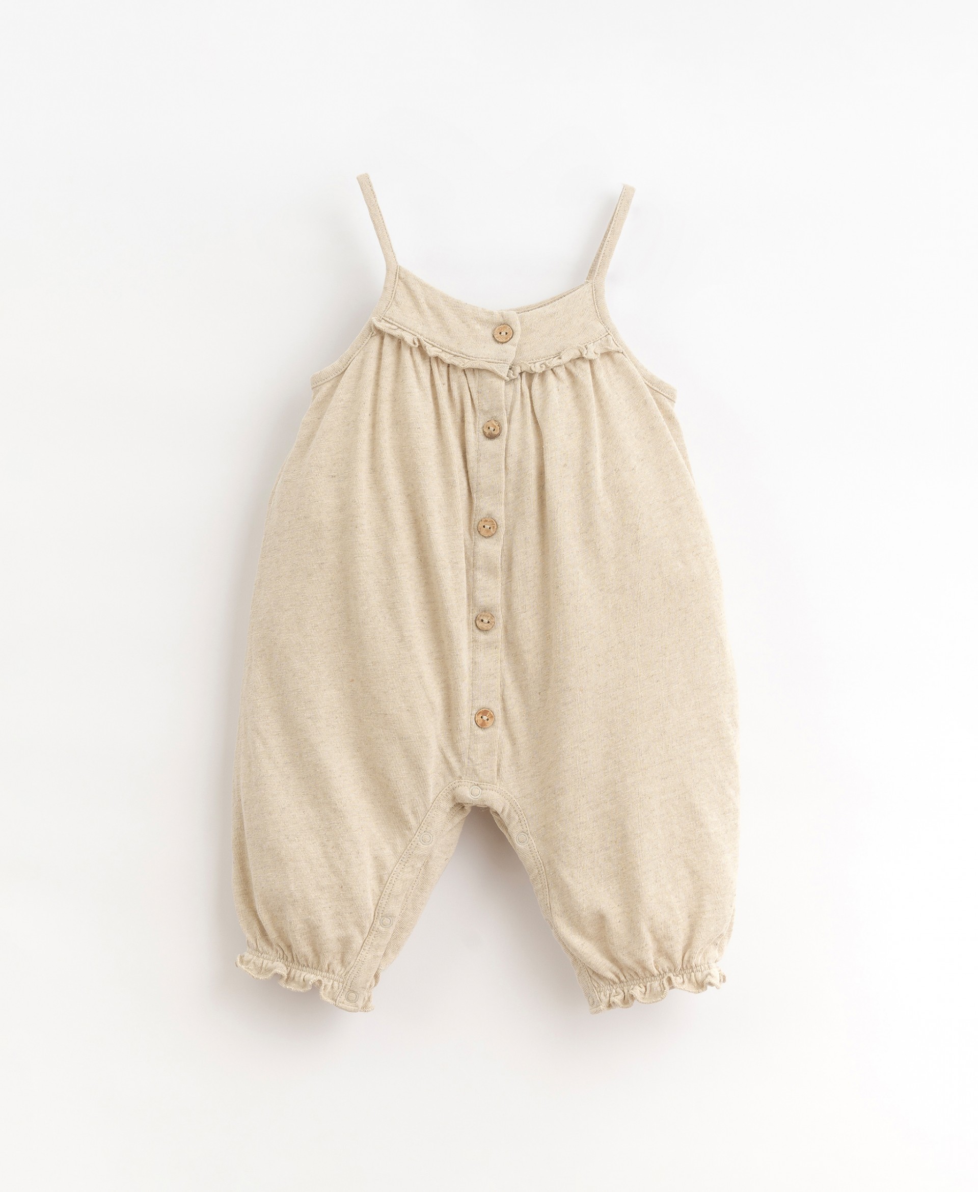 Organic cotton jumpsuit with elastic cuffs | Organic Care