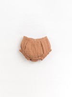 Organic cotton underpants with decorative coconut button