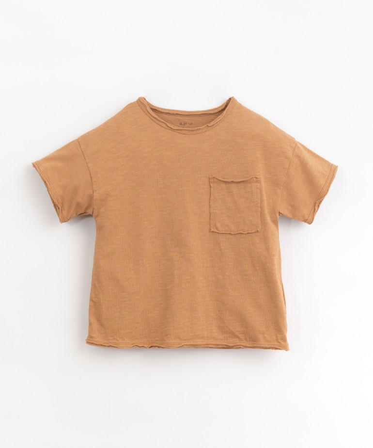 T-shirt de manga curta em algodão orgânico