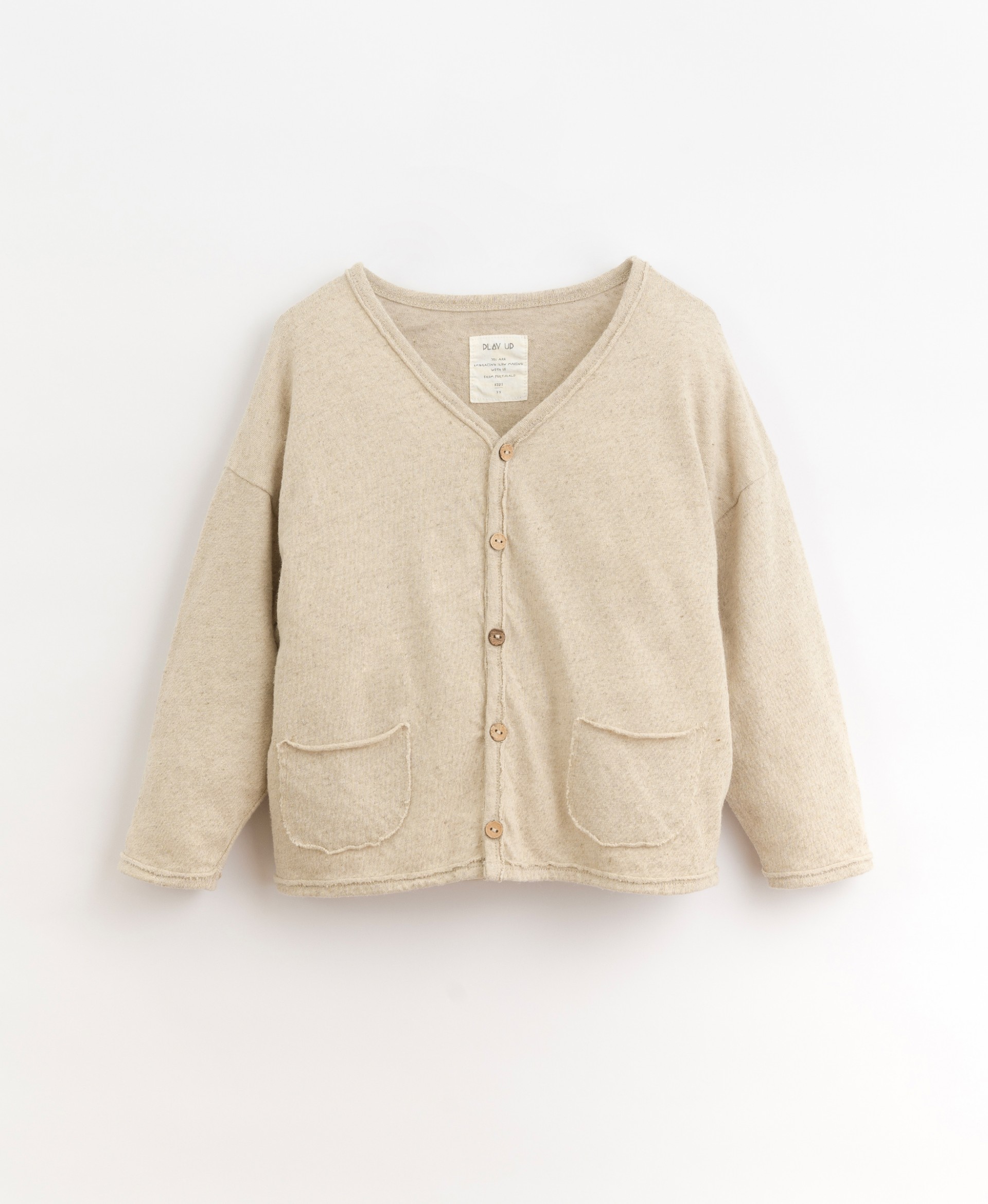 Cardigan with coconut buttons | Organic Care