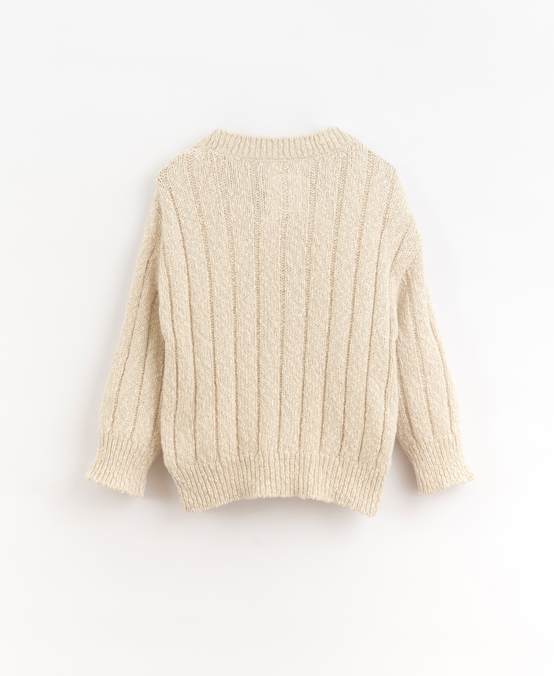 Knitted sweater in a mixture of cotton and linen | Organic Care