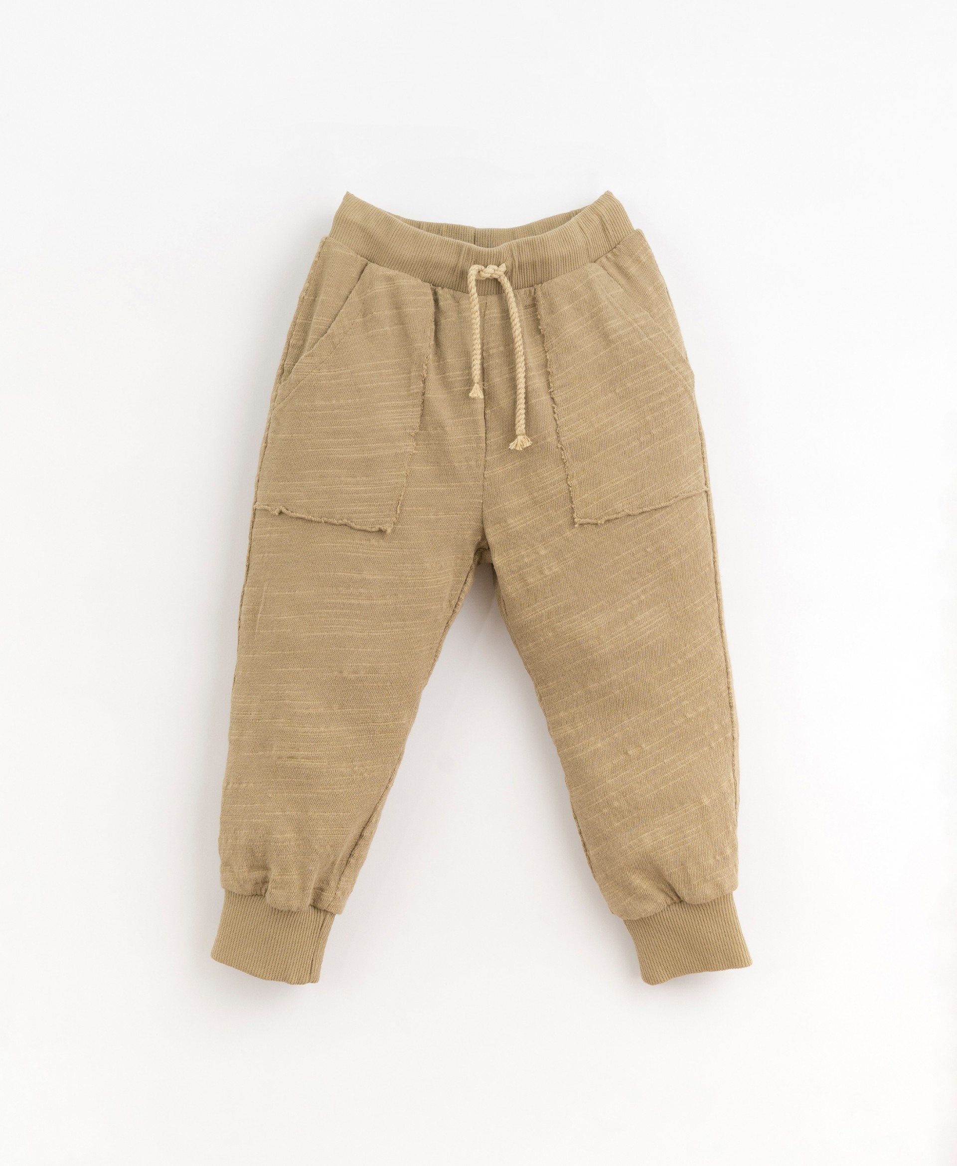 Jersey stitch trousers with wide hems | Organic Care