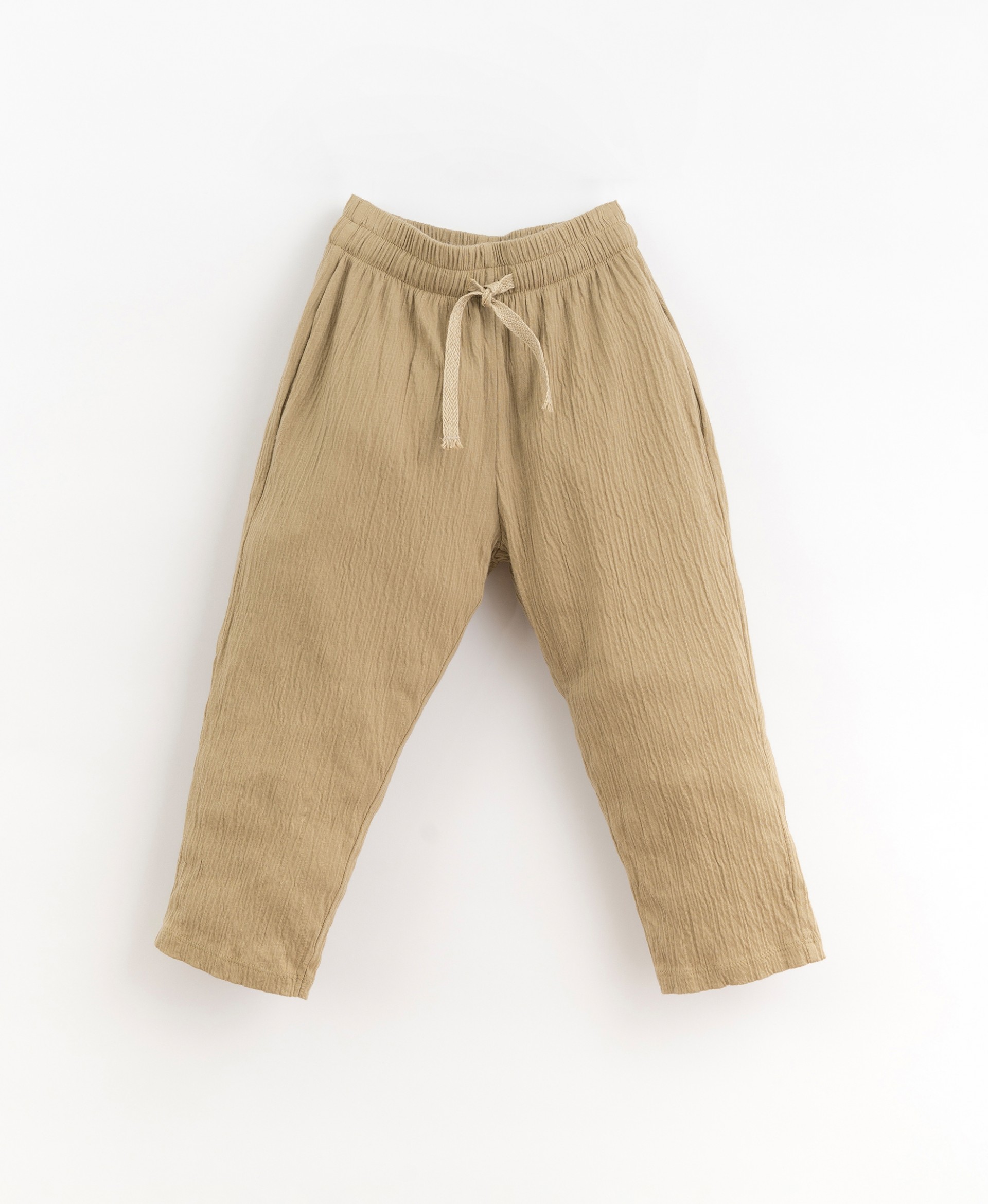 Jersey stitch trousers with adjustable drawstring | Organic Care