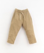 Jersey stitch trousers with adjustable drawstring | Organic Care