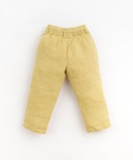 Linen trousers with adjustable drawstring | Organic Care