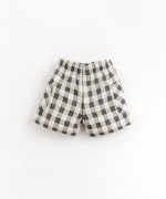 Shorts with vichy pattern and pockets | Organic Care