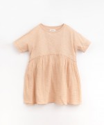 Dress with a frill at the waist | Organic Care
