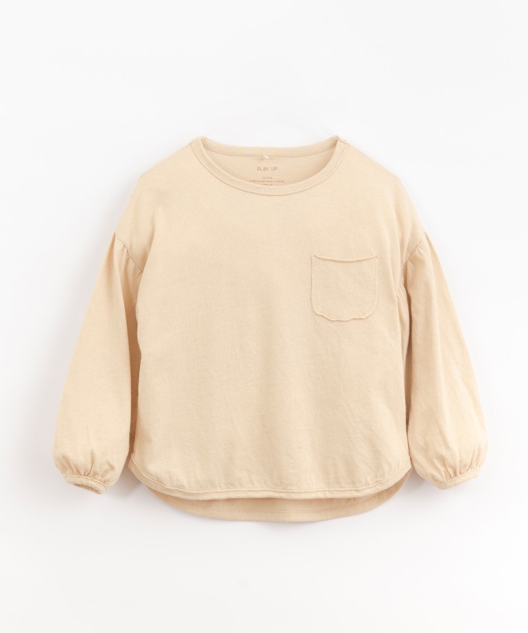T-Shirt a maniche lunghe con tasca sul petto