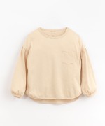 T-shirt with frill on the sleeves | Organic Care