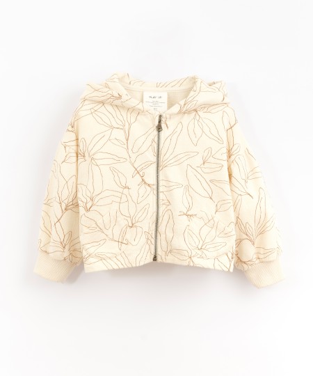 CASACO FELPA ESTAMPADA