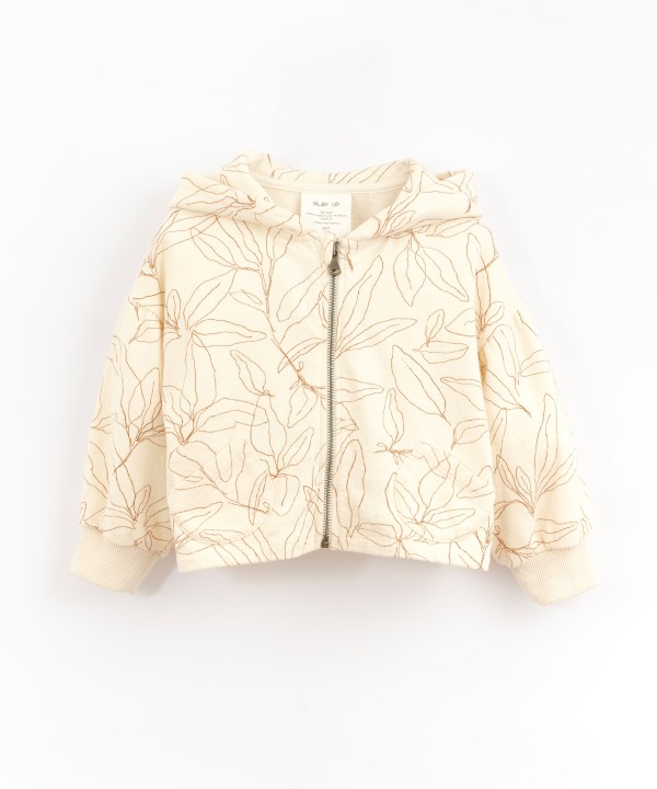 CASACO FELPA ESTAMPADA