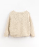 Knitted jumper in a mixture of cotton and linen | Organic Care