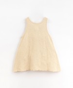 Jersey-stitch dress with decorative coconut buttons | Organic Care