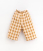 Woven trousers with vichy pattern | Organic Care