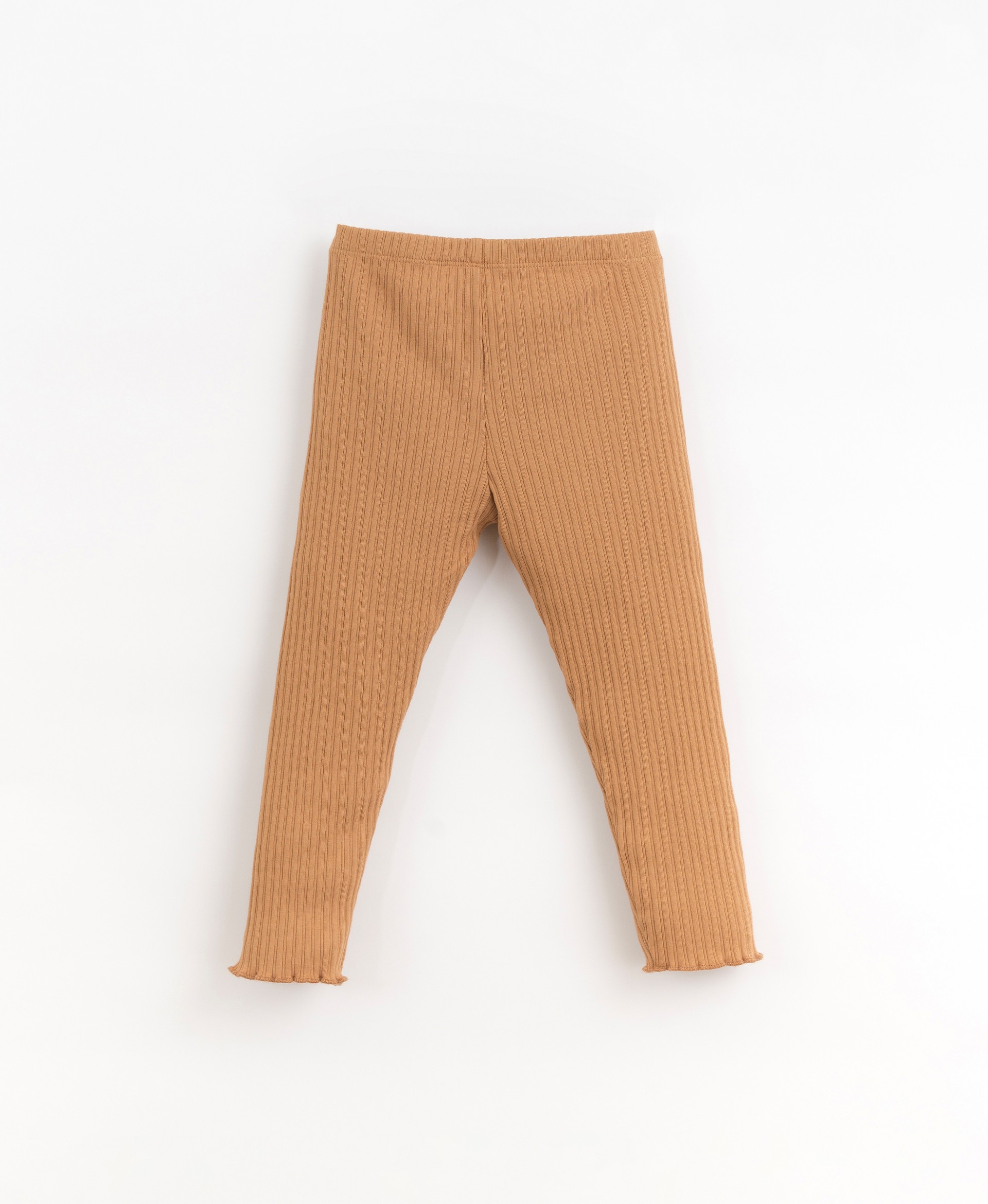Leggings con costine e orlo arrotolato| Organic Care