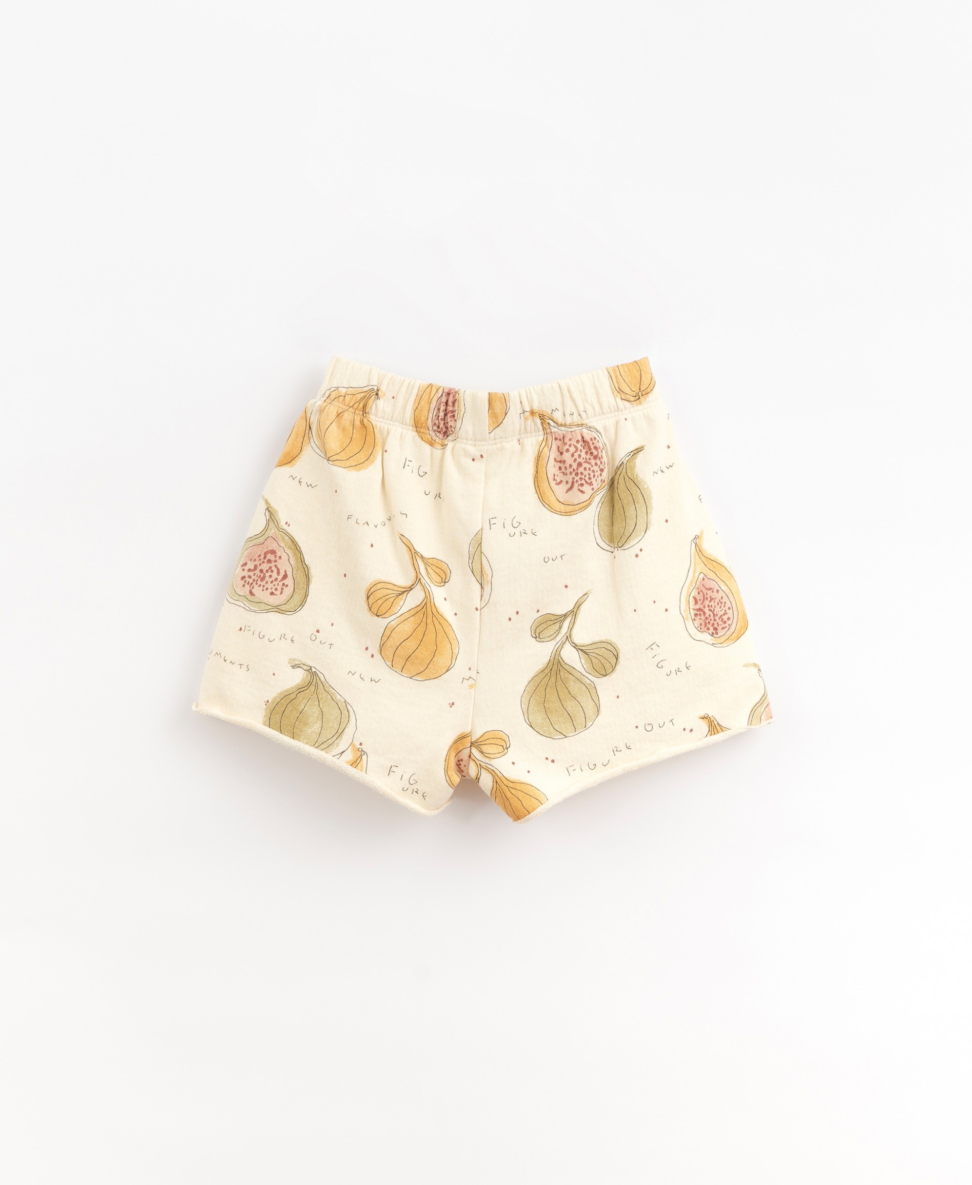 Jersey stitch shorts with figs print | Organic Care