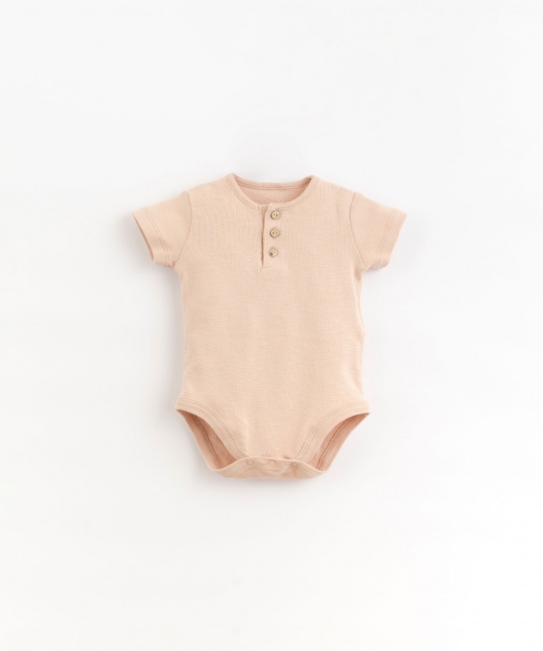 Short-sleeve body in organic cotton