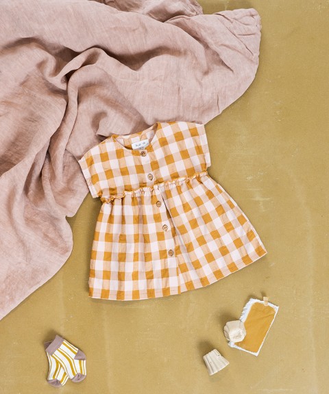 coger un resfriado Instalación bolso Ropa para bebé niña en lino y algodón orgánico | PlayUp