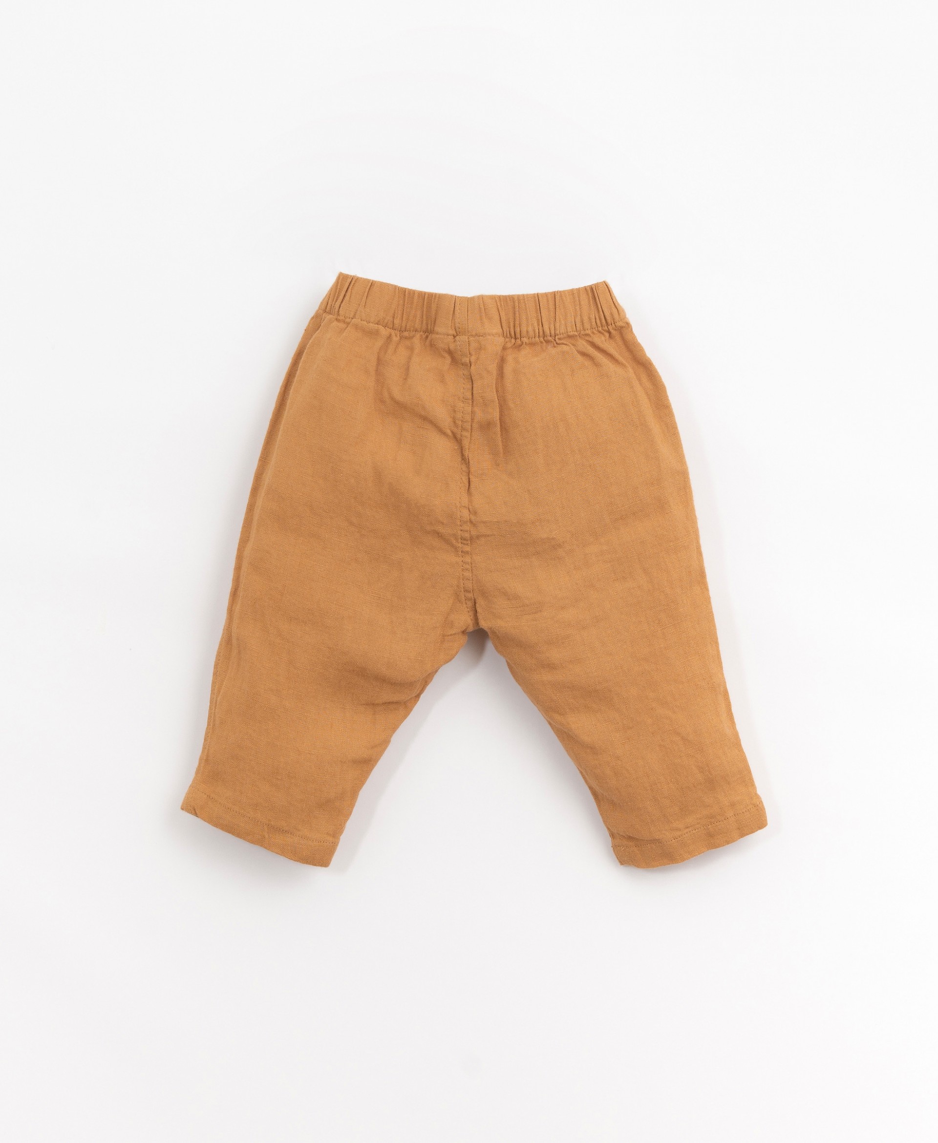 Linen trousers with elastic waist | Organic Care