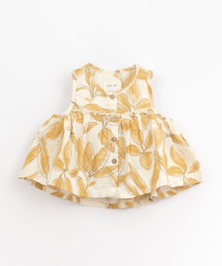 T�NICA TECIDO ESTAMPADA