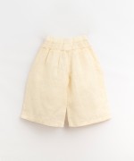 Linen trousers with decorative drawstring | Organic Care
