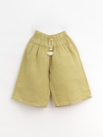 Linen trousers with baggy legs
