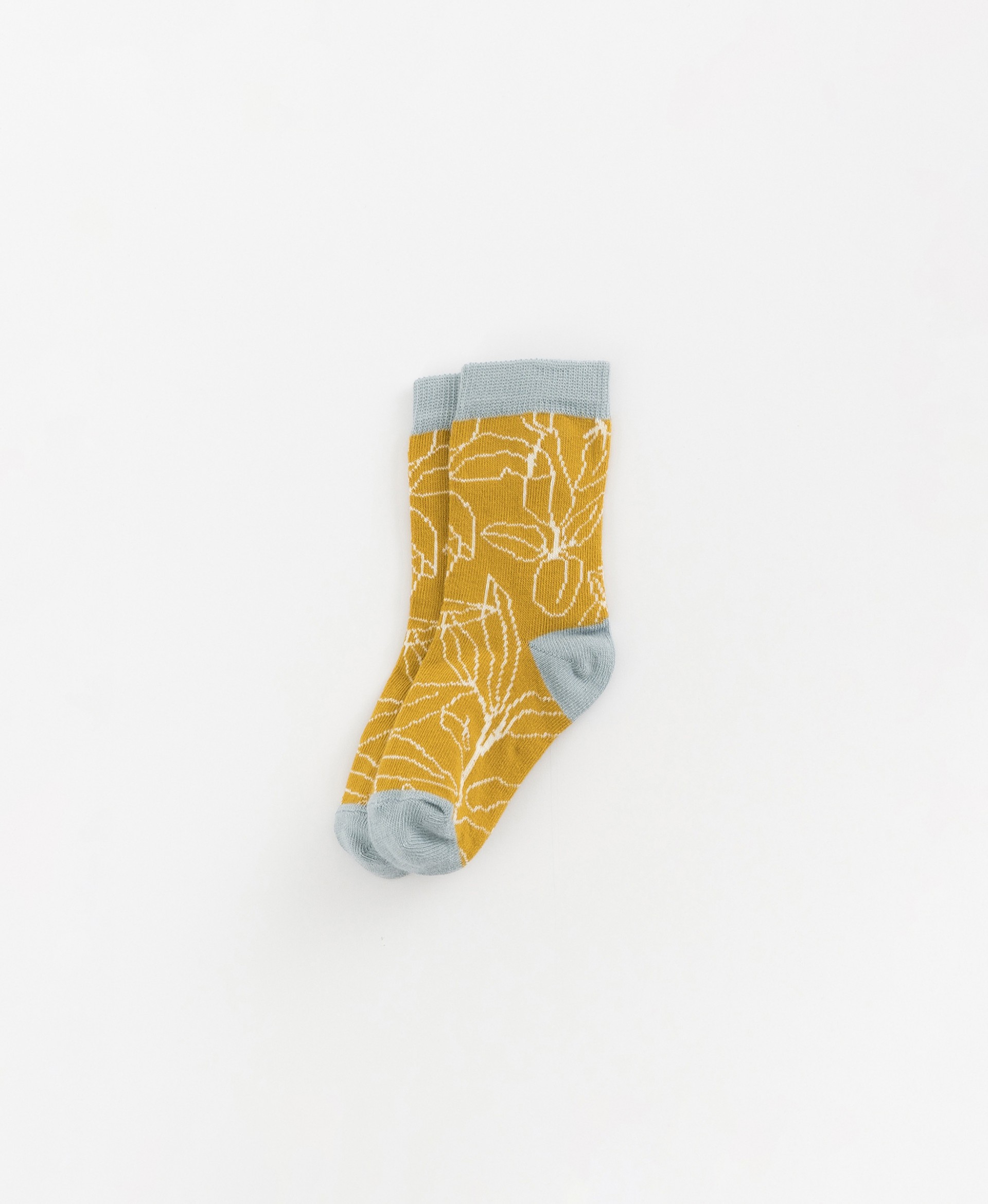 Socks with sage leaves print | Organic Care