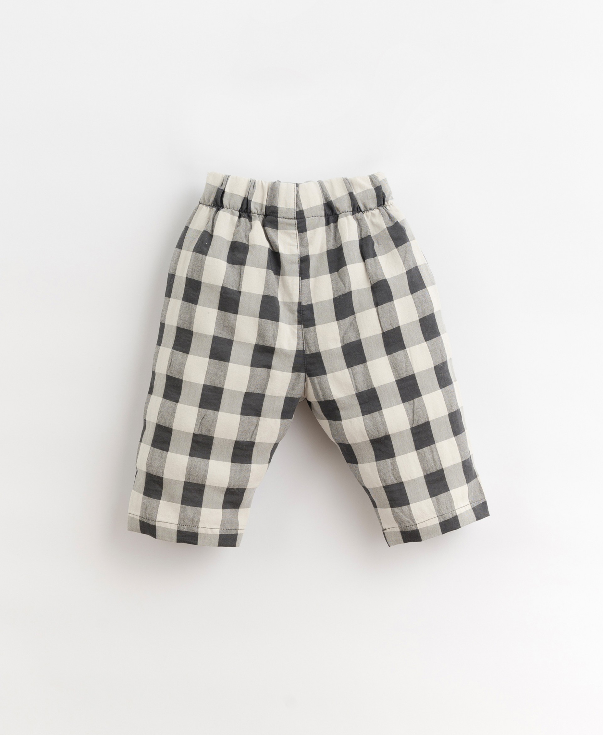 Woven trousers with vichy pattern | Organic Care