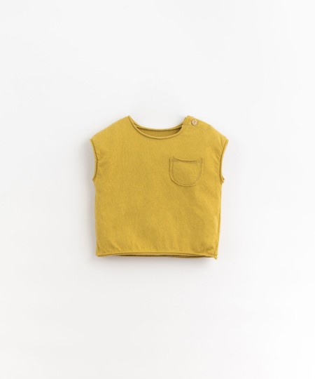 Camiseta con mezcla de algodón orgánico y lino