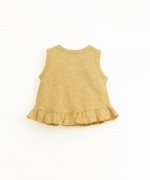 Jersey-stitch top with knitted effect | Organic Care