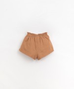 Short en mlange de coton biologique et de lin | Organic Care