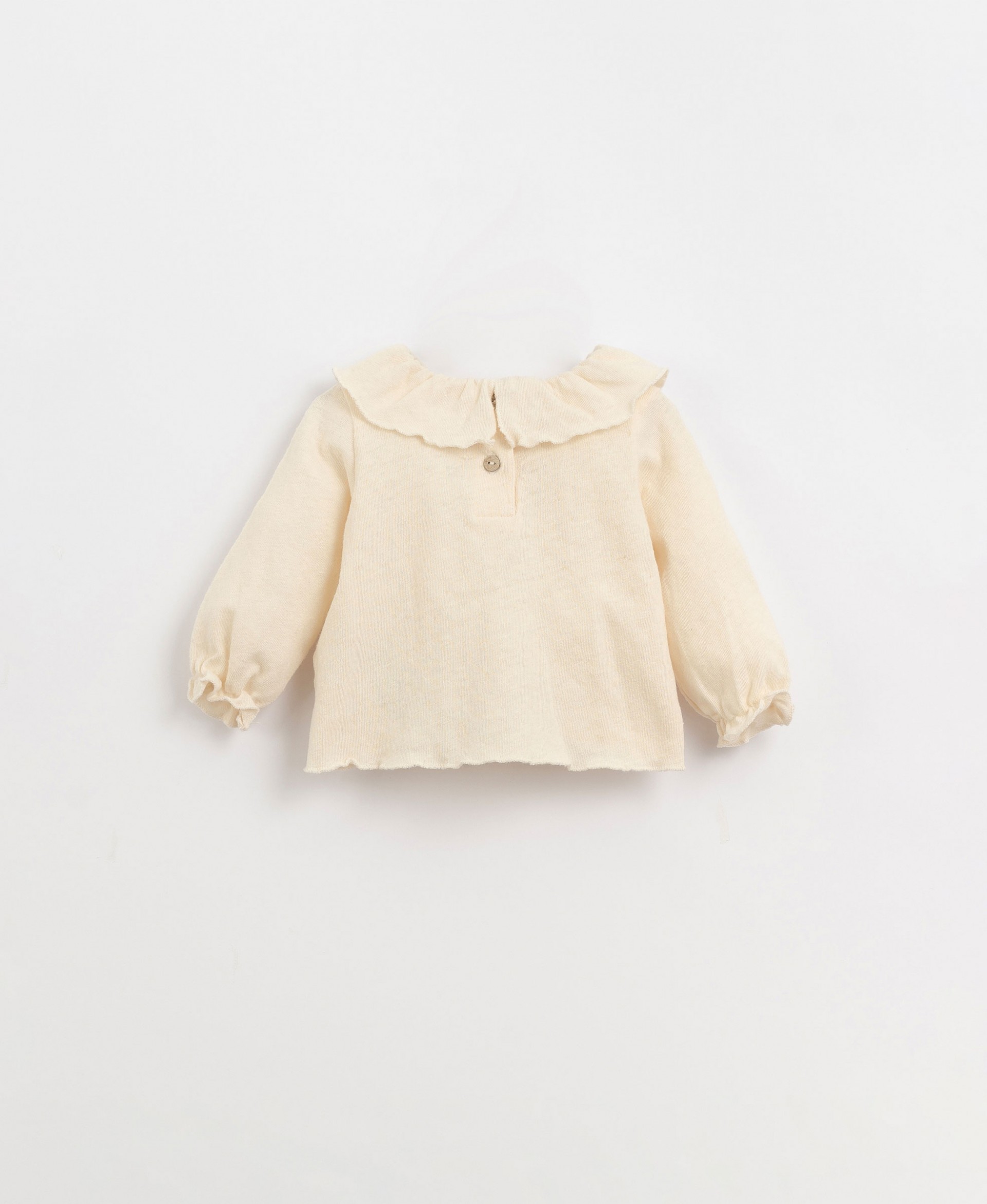 T-shirt with frill on the sleeves | Organic Care