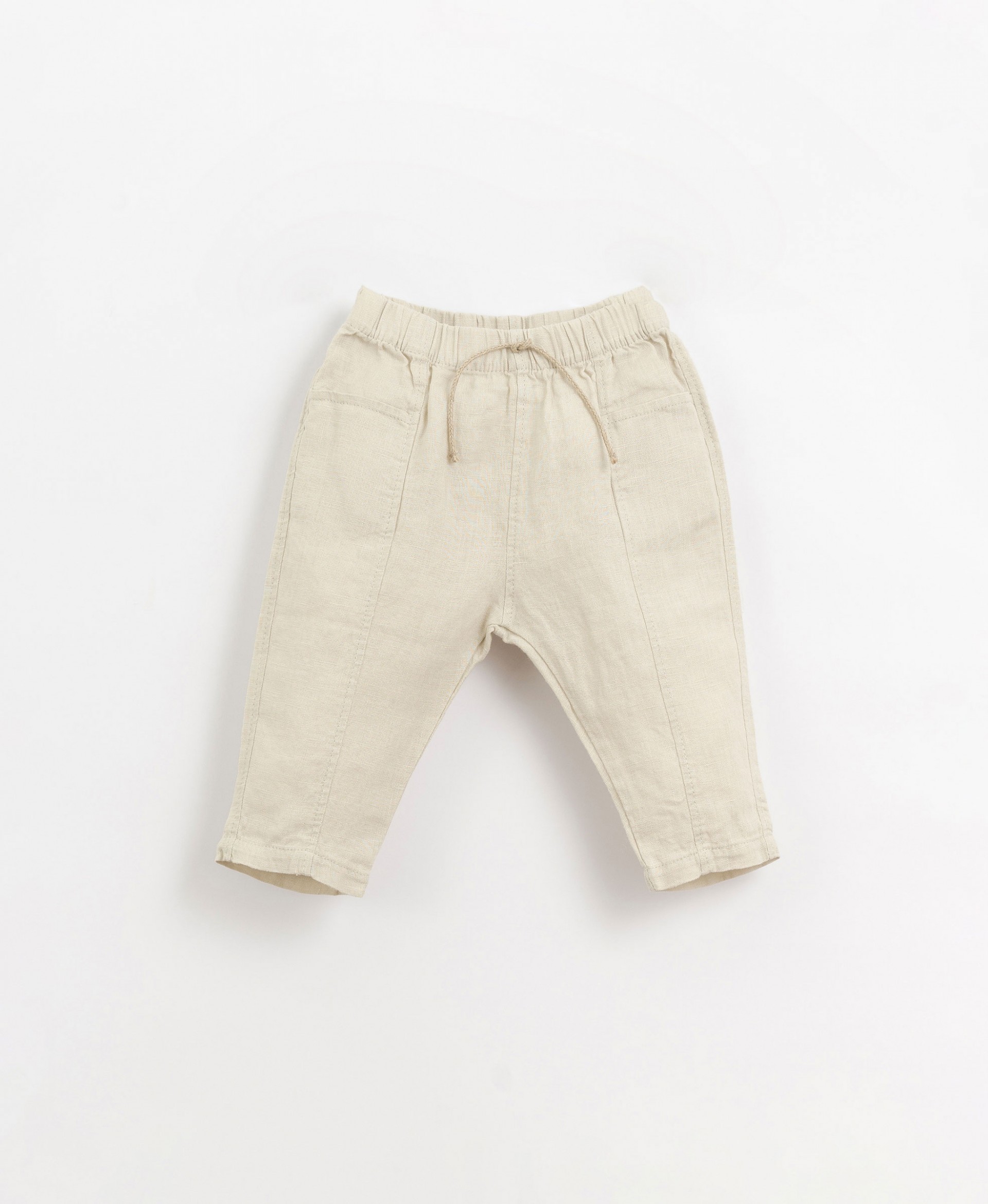 Pantalon en lin avec taille élastiquée | Organic Care