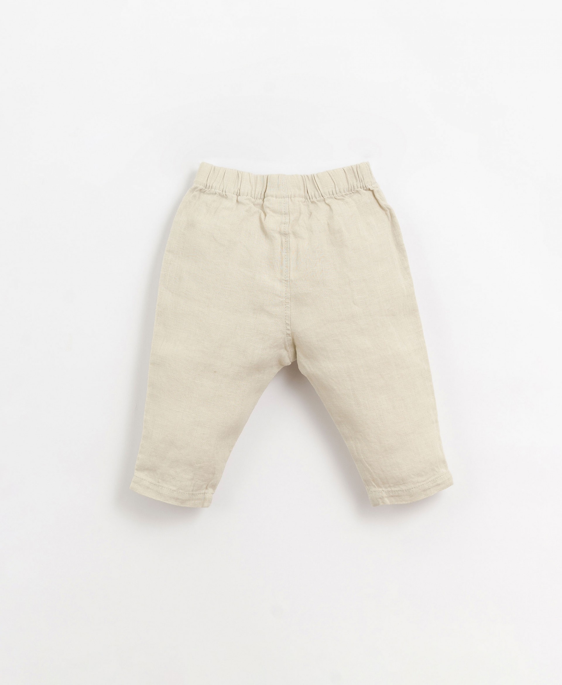 Linen trousers with elastic waist | Organic Care