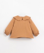 Long sleeved T-shirt with collar | Organic Care